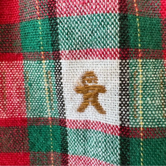 Vintage Baby Red Green Holiday Plaid Gingerbread Bottoms Size 18 months - Picture 5 of 9